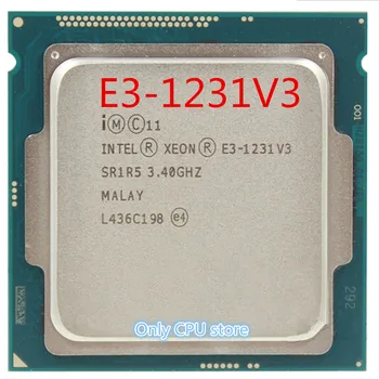 Original Intel Xeon E3-1231V3 CPU 3.40 GHz 8M LGA1150 Desktop Quad-core E3-1231 V3 procesor transport Gratuit