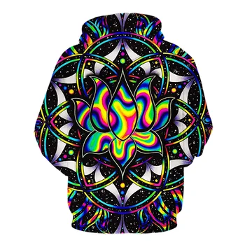 Noi Amețeli 3d Imprimate Jachete Barbati Psihedelice Hoody Moda Colorat Hanorace Marca Desgin Hanorac Creative Jacheta Rece