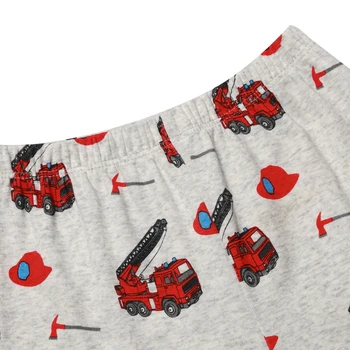12 Culori pentru Copii fire truck pijamale baieti Fete avion scurt sleeeve pijamale Copii de Vara pentru Copii din Bumbac, îmbrăcăminte de noapte pentru 2-8Years