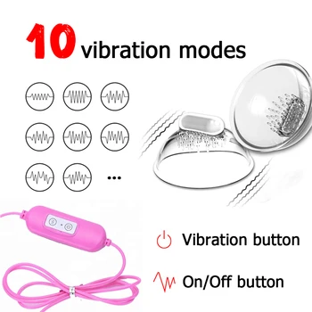 10 Moduri de Biberon Fraier Masaj Masturbator de Sân Mări Electric Linge Limba Biberon Silicon Vibratoare Jucarii Sexuale Pentru Femei