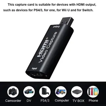 HDMI USB 2.0 1080P Mini Carte de Achiziție Convertor Portabil USB 2.0 Audio-Video cu placa de Captura pentru Calculator Laptop