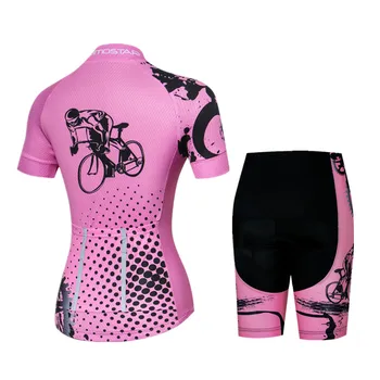 2019 Bicicleta Jersey Set Femeile ciclism jersey pantaloni scurți Mountian de Biciclete Rutiere îmbrăcăminte costum de echipa tricouri Ropa Ciclismo bicicleta sus jos