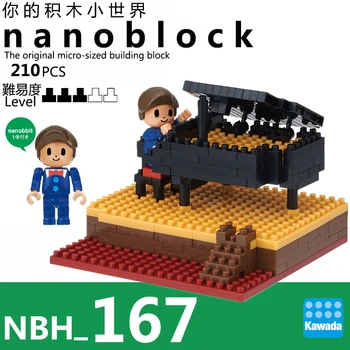 Kawada NBH-167 Nanoblock Colecție Povești Cu Nanobbit Pian 210 Piese Blocuri