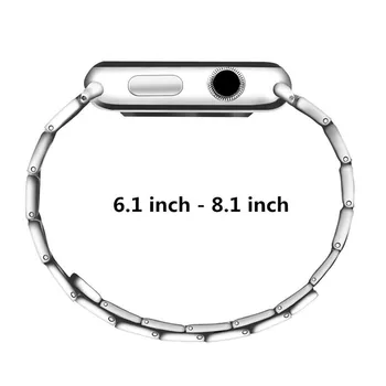 Mai nou 40/44mm Curea de mână Pentru Apple Watch Seria 5 4 Oțel Inoxidabil Incuietoare Magnetică Ceas Bandă de Piele Pentru Apple Seria 1 2 3