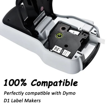 CIDY 1buc 45803 Compatibil Dymo D1, 19mm Eticheta Banda 45800 45808 Neagră pe Etichetă Albă Panglici pentru Dymo Label Manager 160 280 210