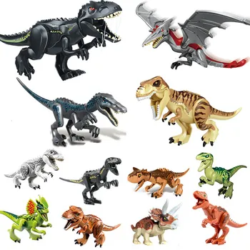 Asamblare DIY Dinozaur Jurassic Blocuri Jucării Jucării Dino Jurassic World Cărămizi de Jucărie de Învățământ de Crăciun Cadou de Ziua de nastere