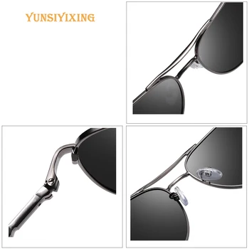 YSYX Epocă Lentile Polarizate pentru Bărbați ochelari de Soare Ochelari de Brand Clasic Pilot de Pescuit Ochelari de Soare Anti Blue ray sun protecție 6121