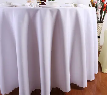 De înaltă Calitate 10 bucati 120 de inch, din poliester alb rotund față de masă lenjerie de masă de banchet lenjerie de nunta de decorare DHL Gratuit