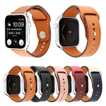 Smartwatch benzi curea din piele pentru Apple Watch Universal 1/2/3/4 generație de iphone iwatch4 sport curea Bratara