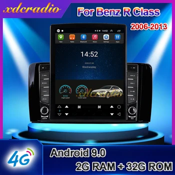 Xdcradio 10.4 Inch Tesla Stil Ecran Vertical Android 9.0 Pentru Benz R Class W251 R280 R300 R320 R350 Multimedia Auto 2006-2013