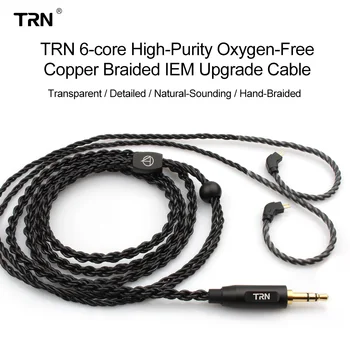 TRN A3 Căști Cablu de Cupru de Inalta Puritate Cu Cablu de 3.5 mm MMCX/2Pin Conector Pentru TRN M10 V90 V30 V80 IM1 IM2 TRN X6 VX