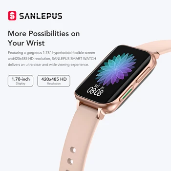 SANLEPUS 2020 NOU Bluetooth Apeluri Ceas Inteligent Bărbați Femei Impermeabil Smartwatch MP3 Player Pentru OPPO Android, Apple, Xiaomi, Huawei