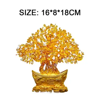 Yuanbao Copac Frumos, Delicat Avere Ornament Pentru Pomul De Lingou De Aur De Arbore De Ornament Copac Bani Ornament Nunta Hotel Sărbătoare