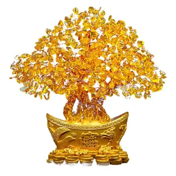 Yuanbao Copac Frumos, Delicat Avere Ornament Pentru Pomul De Lingou De Aur De Arbore De Ornament Copac Bani Ornament Nunta Hotel Sărbătoare