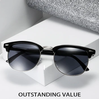 2020 nou retro jumătate de ramă de ochelari de hipster ochelari de soare femei și bărbați ochelari de soare