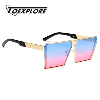 TOEXPLORE Pătrat Bărbați ochelari de Soare pentru Femei Brand Designer de Ochelari cadru de metal în aer Liber Ochelari de Soare Moda de lux de Înaltă Calitate UV400