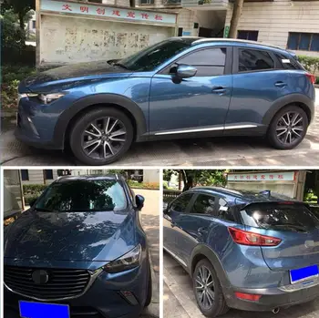 Pentru Mazda CX-3 CX3 2016 2017 2018 2019 Aluminiu aliaj de Argint partea de Sus Șine de Acoperiș Rack Bare Laterale Decor Ornamental Accesorii Auto