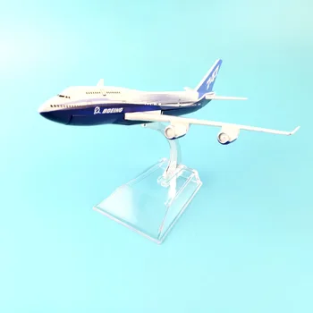 Boeing 747 Dreamliner 16cm Metal Model Prototip Backactor Modele de Avion Copilului Cadou Jucarii Model W Stand Aeronave de Transport Gratuit
