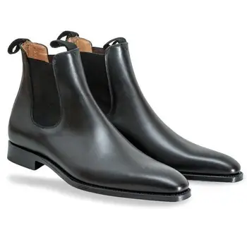 Moda Barbati PU Piele Pantofi Retro de Înaltă Calitate PU Piele Culoare Solidă Non-dantelă Cizme Barbati Casual Zapatos De Hombre HA634