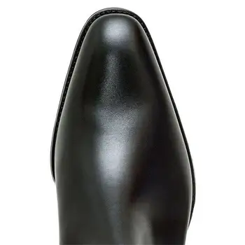 Moda Barbati PU Piele Pantofi Retro de Înaltă Calitate PU Piele Culoare Solidă Non-dantelă Cizme Barbati Casual Zapatos De Hombre HA634
