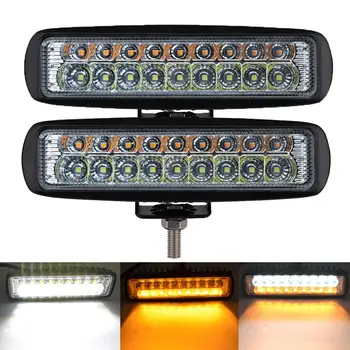 ECAHAYAKU 2x 6 inch 54W LED Lumina de Lucru bar pentru Motociclete Tractoare Barca Off-Road 4WD 4x4 SUV ATV-uri Spotlight 12v 24v lampa de ceață