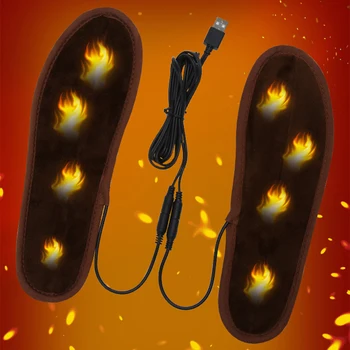 35-46 Dimensiunea USB Încălzire Electrică Branț mai Cald Iarna Cald Picior Moale Confortabil Comori în aer liber, Vânătoare, Drumeții, Schi, Pantofi Pad