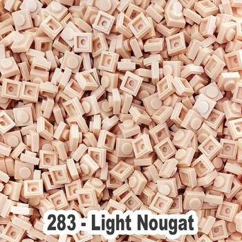 L*du-te 3024 Plastic Blocuri Mici de Cărămidă Accesoriu 1X1 Placa Nr. 283 Lumina Nuga Pixel Art DIY Jucării Educative Pentru Adulți