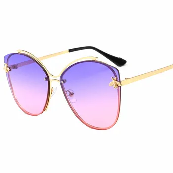 2020 Clasic de Albine Ochi de Pisica ochelari de Soare pentru Femei Design Metalic Supradimensionat din Argint Oglindă Ochelari de Soare Shades ochelari de soare UV400 Eyewea UV400