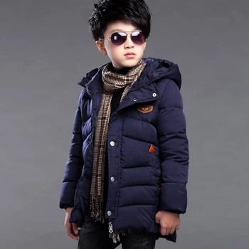 XINBAO 3-10 Ani băieți paltoane și jachete grea iarna toamna toamna îmbrăcăminte îngroșarea glugă de lână cu fermoar