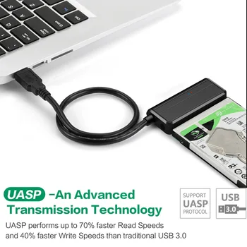 USB 3.0 La Sata 3 2 1 HDD SSD Hard Disk Adaptor Convertor Cablu SataIII La USB 3.0, 2.5