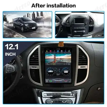 Carplay verticale Tesla ecran Android 9.0 Auto Multimedia Player Pentru Mercedes-Benz Vito 2016+ GPS Radio Audio stereo BT unitatea de cap