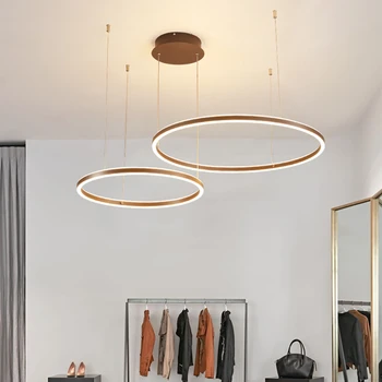 TRAZOS cu Led-uri Moderne Candelabru Inele Cerc Plafon montat LED Candelabru de Iluminat Pentru camera de zi sala de Mese Bucatarie Cafea