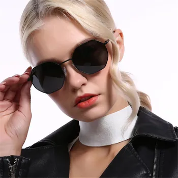 YOOSKE Polarizat ochelari de Soare Femei Bărbați la Modă de Designer de Brand Poligon de Conducere Ochelari de Soare Nuante Retro Mici UV400 Ochelari