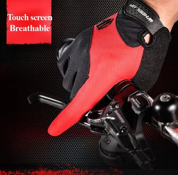 ROATA touch ecran mănuși de ciclism respirabil lung deget plin rutier biciclete mtb biciclete sport mănuși SBR pad 4 culori