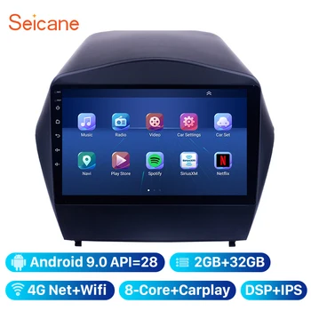 Seicane 2din Android 9.0 GPS Auto multimedia Player Pentru Hyundai IX35 2009 2010 2011 2012 2013 suport wifi, Bluetooth