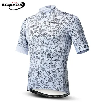 Weimostar de Vară 2021 Bărbați Ciclism Jersey Maneci Scurte Biciclete MTB tricou Tricou Bicicleta Îmbrăcăminte iute Uscat Haine Biciclete de Top de Uzura