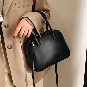 Brand de lux Geantă de mână 2021 Moda Retro Simplu Pătrat geanta de Calitate din Piele PU pentru Femei Designer Solid de Blocare Umăr saci de Messenger