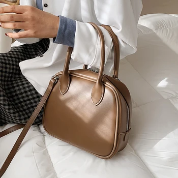 Brand de lux Geantă de mână 2021 Moda Retro Simplu Pătrat geanta de Calitate din Piele PU pentru Femei Designer Solid de Blocare Umăr saci de Messenger