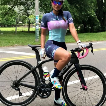 Femei de moda de Triatlon Maneci Scurte Jersey Ciclism Seturi Skinsuit Maillot Ropa Ciclismo Biciclete Tricou Bicicleta Haine Salopeta