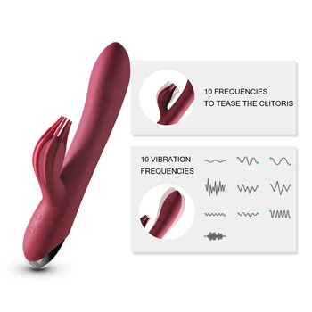 USB Reîncărcabilă 10 Viteza de Puternic Vibrator Rabbit Vibrator pentru Femei Clitorisul stimularea Masaj Vibrator G-spot Adult jucarii sexuale