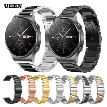 UEBN Metal Banda din Oțel Inoxidabil pentru Ceas HUAWEI GT 2 Pro Bratara Curea pentru Ceas GT 2e GT2 46mm watchband Correa ремешок