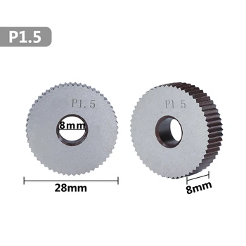 XCAN 2 buc de 1,5 mm HSS Anti-Alunecare Unic Direct Grosiere cu Diametrul de 28 mm pentru Metal Strung Strung de Roata molete
