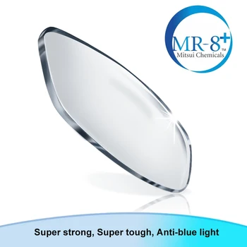 1.61 (0.00~-8.00) Anti Blue Ray DL-8 Rășină Asferice Lentile pentru Ochelari , Cilindru baza de Prescriptie medicala Miopie Lentile Optice L006