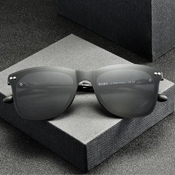Piața Man&Woman TR90 Cadru Negru cu TAC ochelari de Soare Polarizat Magnetic Agrafe pentru Miopie baza de Prescriptie medicala Ochelari Rame F2033