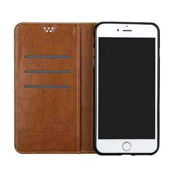Magnetic Piele Flip Wallet Cover Pentru iPhone 5 5s SE 6 6s 7 8 Plus X XR Caz Pentru iPhone 11 Pro XS Max Capacul suportului Cartelei