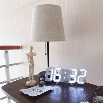 1buc Digital de Alarmă, Ceasuri de Perete Ceas Funcția Snooze Ceas de Masa Calendar Termometru Display Ceas Electronic de Birou