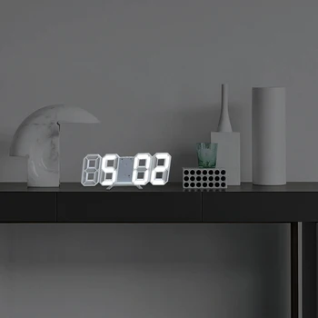1buc Digital de Alarmă, Ceasuri de Perete Ceas Funcția Snooze Ceas de Masa Calendar Termometru Display Ceas Electronic de Birou