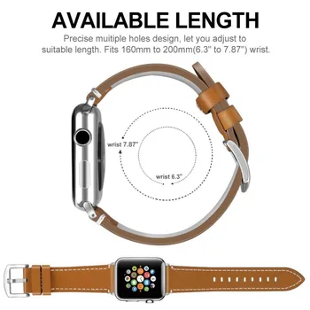 Din piele pentru apple watch benzi de 44 mm 38mm 40mm pentru apple watch 5 trupa 44mm 40mm pentru apple watch curele de 44mm 38mm 42mm