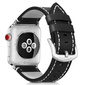 Din piele pentru apple watch benzi de 44 mm 38mm 40mm pentru apple watch 5 trupa 44mm 40mm pentru apple watch curele de 44mm 38mm 42mm