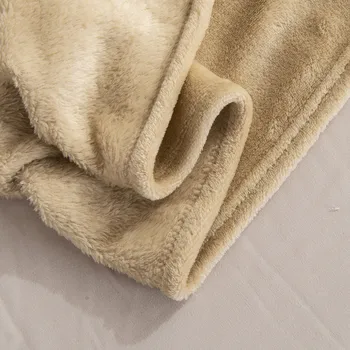 LREA Flanel din Fleece Pătură Moale Pătură de Călătorie Solid de Culoare Cuvertură de Pluș Capac pentru Pat, Canapea Cald Cadou Dropship